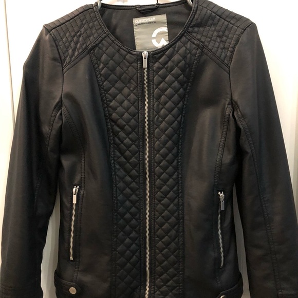 Black Leather jacket (warehouse) - Picture 2 of 6